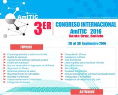3er Congreso Internacional AmITIC 2016, Santa Cruz - Bolivia