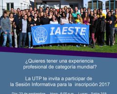 Sesión informativa: Práctica Profesional en el Exterior IAESTE 2017