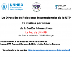 Sesión informativa con United Nations Humanitarian Response Depot (UNHRD)