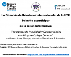 Sesión informativa con Niagara College Canada