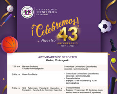ACTIVIDADES, DEPORTES, 43 ANIVERSARIO, UTP