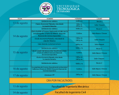 Universidad Tecnológica de Panamá - UTP, Editorial Tecnológica, Feria Internacional del Libro de Panamá, ATLAPA, Facultades, 2024
