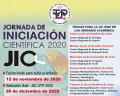 Jornada de Iniciación Científica - Unidades Académicas 2020 23 de noviembre