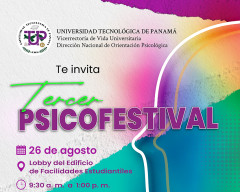 Tercer Psicofestival , en el Edificio de Facilidades, el 26 de agosto