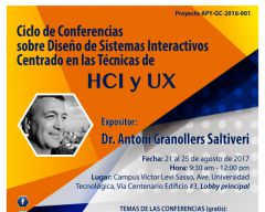 Ciclo de conferencias sobre diseño de sistemas interactivos centrado en las técnicas HCI y UX