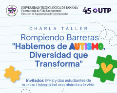 Charla-Taller Rompiendo Barreras Hablemos de Autismo, Diversidad que Transforma