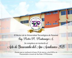 Invitación al Acto de Bienvenida del Año Académico 2021 