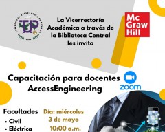 Capacitación para docentes AccessEngineering, los días 3 y 4 de mayo, a las 10.00 a.m. 