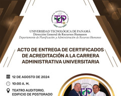 DGRH, UTP, CARRERA ADMINISTRATIVA, ACREDITACIÓN, PLANIFICACION 