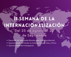 Afiche de la II Semana de la Internacionalización