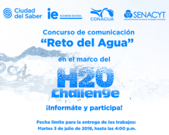 Concurso de comunicación "Reto del agua" en el marco del H2O Challenge