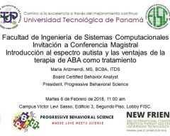 Conferencia Magistral "Introducción al espectro autista y las ventajas de la terapia de ABA como tratamiento"
