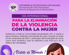 Invitación al Encendido de Luces Como Acto Simbólico: para la Eliminación de la Violencia Contra la Mujer.