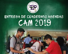 Entraga de Cuadernos Agenda CAM para estudiantes de Postgrado y Maestría.