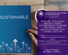 Invitación a participar del Webinar "sostenibilidad en la educación superior"