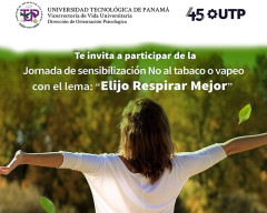 Jornada de Sensibilización No al Tabaco o Vapeo: Elijo Respirar Mejor