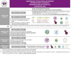 Matrículas al Segundo Semestre