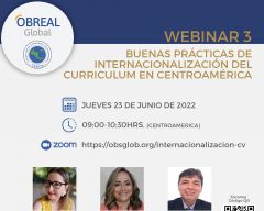 Webinar "Buenas prácticas de Internacionalización del currículum en Centroamérica"