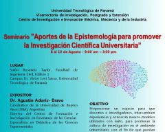 Seminario "Aportes de la Epistemología  para promover la Investigación Científica Universitaria"
