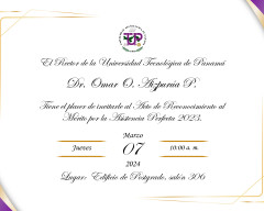 Invitación al Acto de Reconocimiento de Asistencia Perfecta