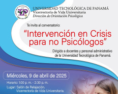 Conversatorio : Intervención Para Crisis Para No Psicólogos