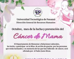 Invitación a la Misa de la Lucha contra el  Cáncer de Mama