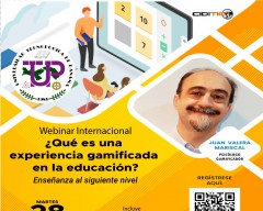 Webinar Internacional: ¿Qué es una experiencia gamificada  en la educación? martes 28 de febrero del presente año,10:00 a.m. horario de la Ciudad de Panamá.