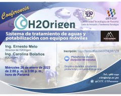 Conferencia H2Origen: Sistema de tratamiento de aguas y potabilización en equipos móviles