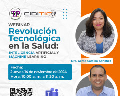 Webinar Revolución Tecnológica de en la Salud: Inteligencia Artificial y Machine Learning