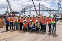 Rectora de la UTP visita el proyecto Cuarto Puente sobre el Canal de Panamá, junto a autoridades universitarias