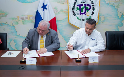 La UTP firma convenio para el beneficio de la industria aeronáutica, con la empresa TMA S.A.
