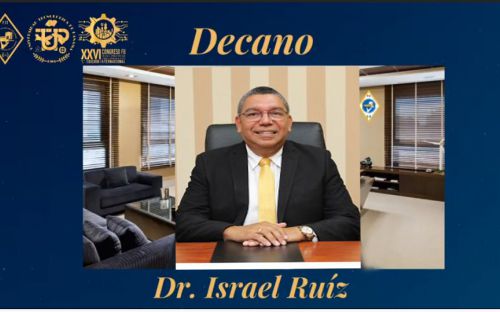 Decano de la Facultad de Ingeniería Industrial, Dr. Israel Ruiz.