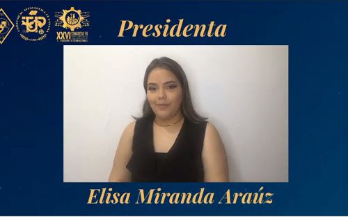 Presidenta del XXVI Congreso, Elisa Miranda Araúz.