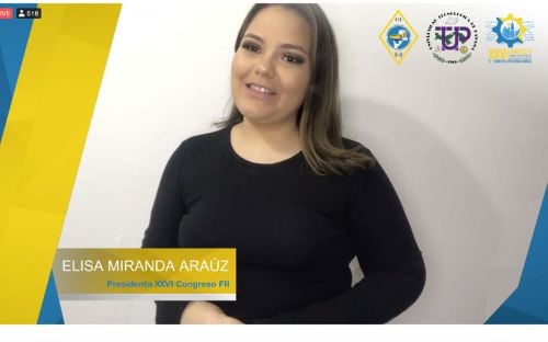 Estudiante Elisa Miranda Araúz, Presidenta del XXVI Congreso FII.