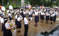 Banda de Colegios invitados al desfile patrio.