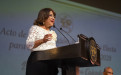Proclamación de la Dra. Ángela Laguna Caicedo.