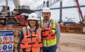 Rectora de la UTP visita el proyecto Cuarto Puente sobre el Canal de Panamá, junto a autoridades universitarias