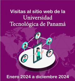 Infografía de las visitas al sitio web de la Universidad Tecnológica de Panamá