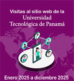 Infografía de las visitas al sitio web de la Universidad Tecnológica de Panamá