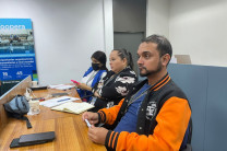 Periodistas de la UTP presentes en el taller.