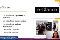 Ing. Milagros Jaén, presenta adelantos del Proyecto e-Glance.