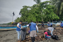 La limpieza se realizó en la comunidad El Porvenir, Distrito de Barú.