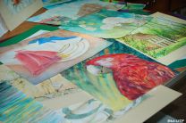 Obras de estudiantes del profesor Vega expuestas en Tocúmen 