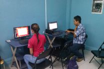 Estudiantes de la UTP Chiriquí realizan labor social. 
