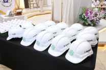 Cascos que fueron entregados en la Imposición.