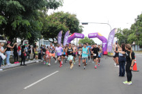 Inicio de la Carrera en la que participaron más de 350 personas.