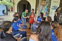 Prof. Liann Muñoz, expositora del taller.