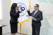 Ing. Vivian Valenzuela, hace un año, en la Ceremonia de Juramentación como Vicerrectora de Vida Universitaria.