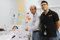 Entrega de canastilla en el Hospital Dr. Raúl Dávila Mena.