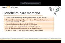 Beneficios del Programa de AWS Educate.